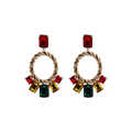 Pre Order:  Bejeweled Twisted Loops Drop Earrings