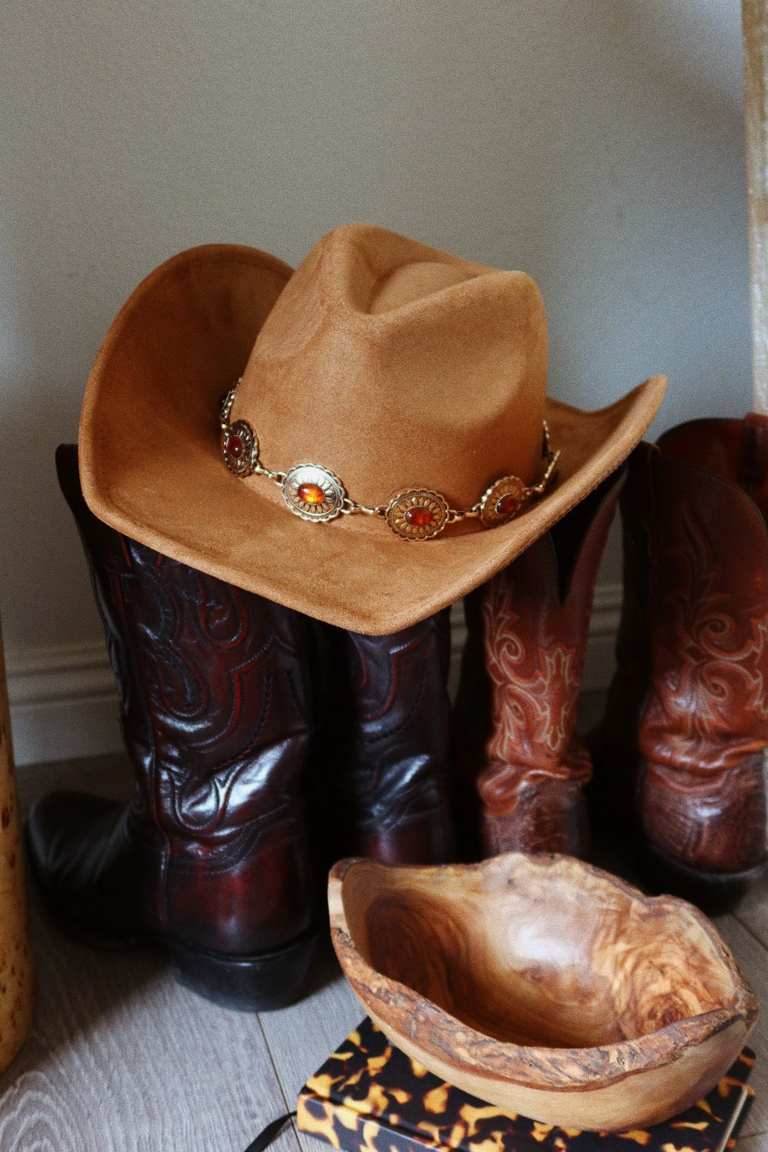 Dolly Western Cowgirl Hat - Tan