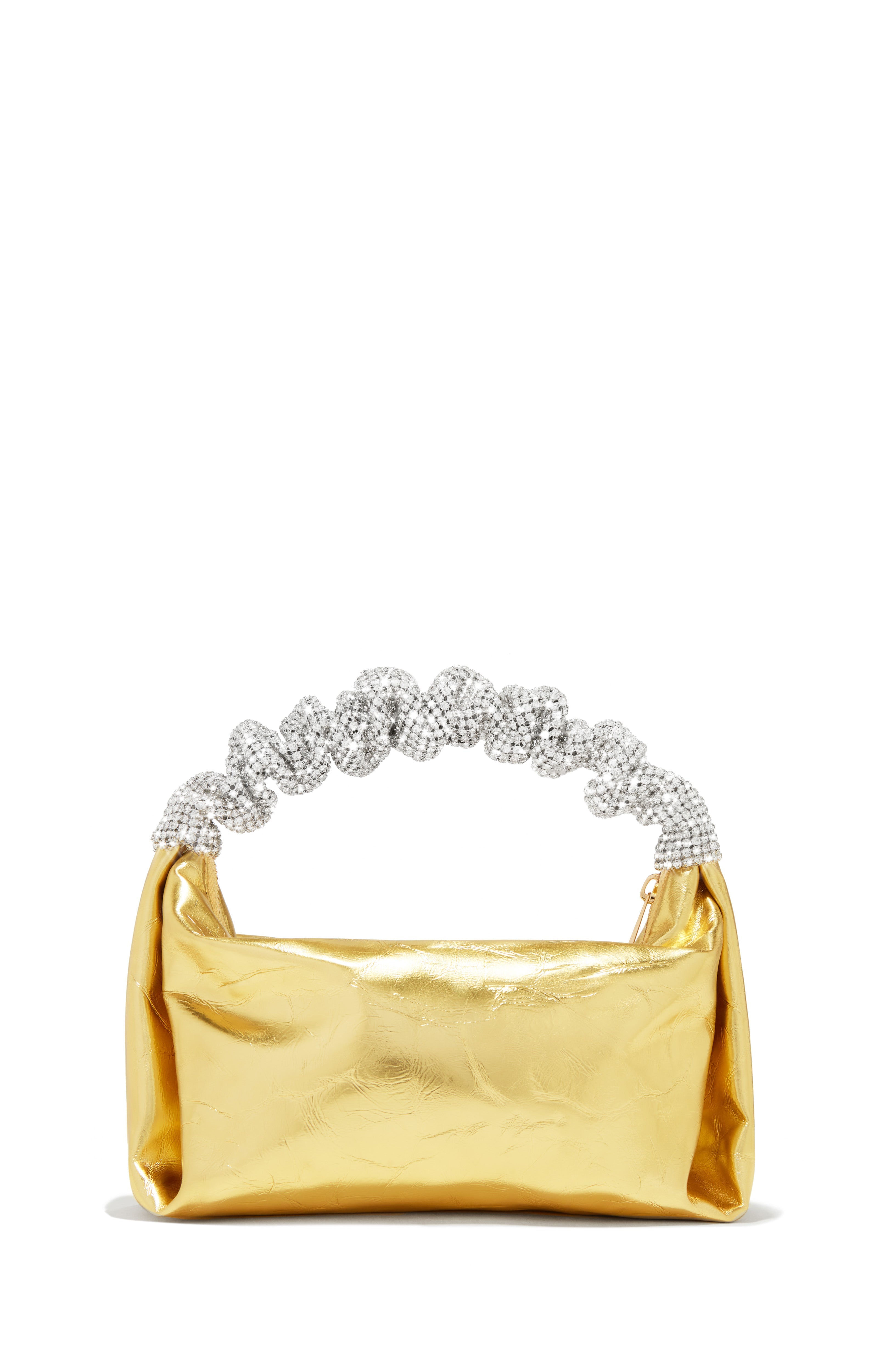 Lelani Embellished Top Handle Bag - Gold