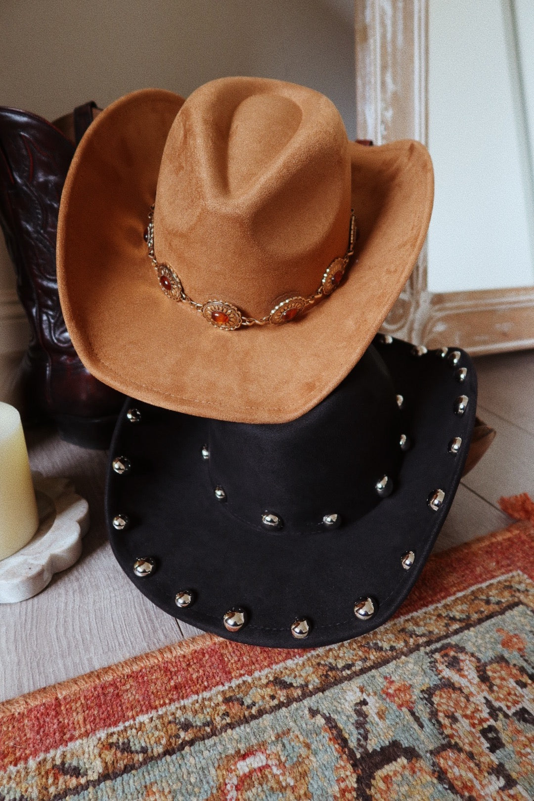 Dolly Western Cowgirl Hat - Tan